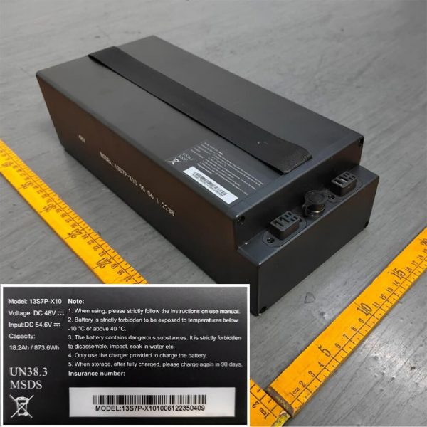 X10 escooter battery