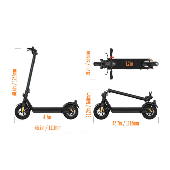 X9 adult scooter size